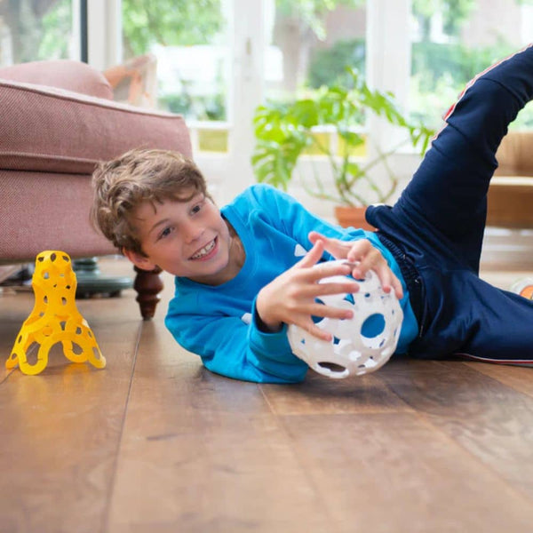 Innovatives faltbares Modularspielzeug FOOOTY – Schwarz