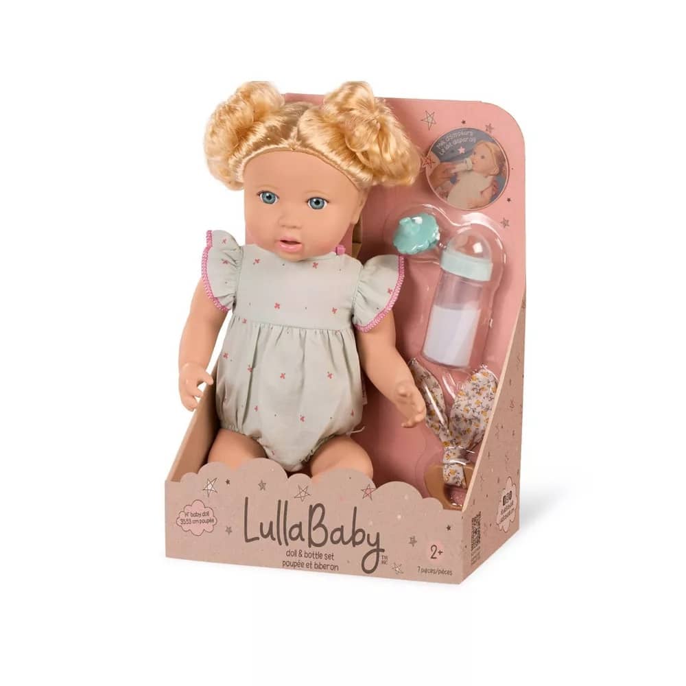 Babypuppe mit Zubehör – Mädchen mit hellem Haar