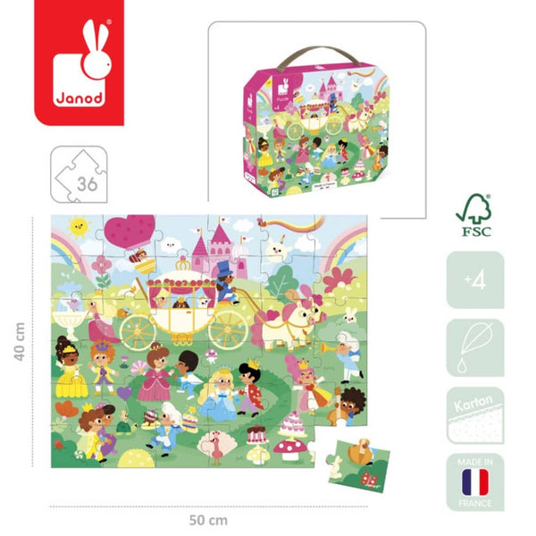Puzzle im Koffer – Prinzessinnen 36 Teile
