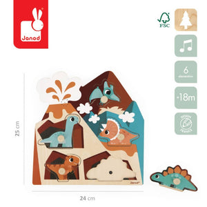 Musikpuzzle – Dinosaurier 18m+