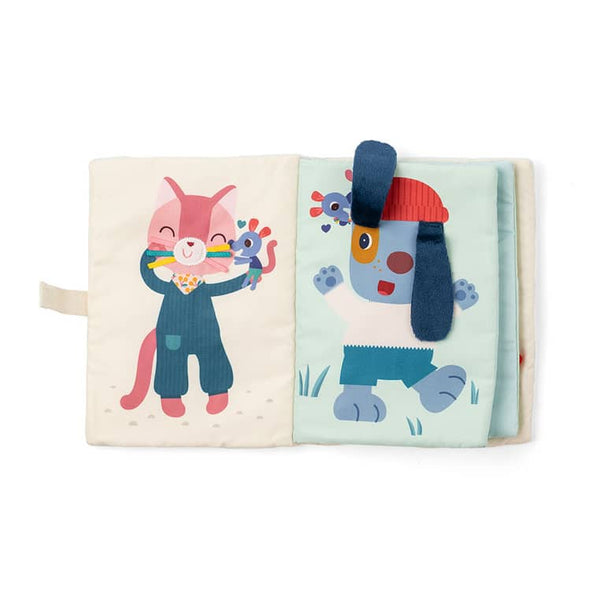 Sinnesbuch mit Ankleidespiel – Maus Nina 9m+