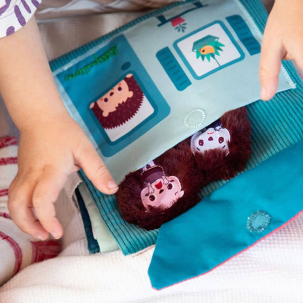 Interaktives Bilderbuch mit Mini-Handpuppen – Emotionen: Leon, der Igel (ab 18 Monaten)