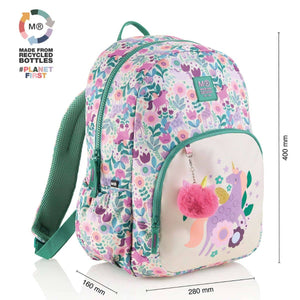 2-Fach Schulrucksack – Roma Magic Unicorn (24L, A4)
