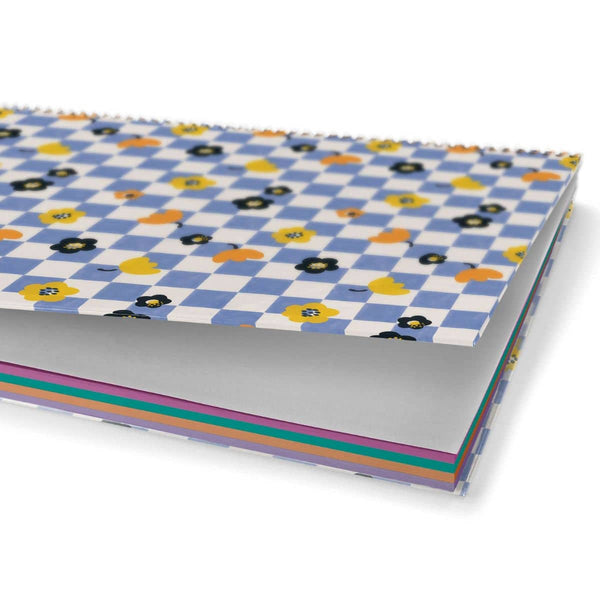 A4 Spiralnotizbuch Square It - 120 Blatt kariert (4 Farbsegmente)