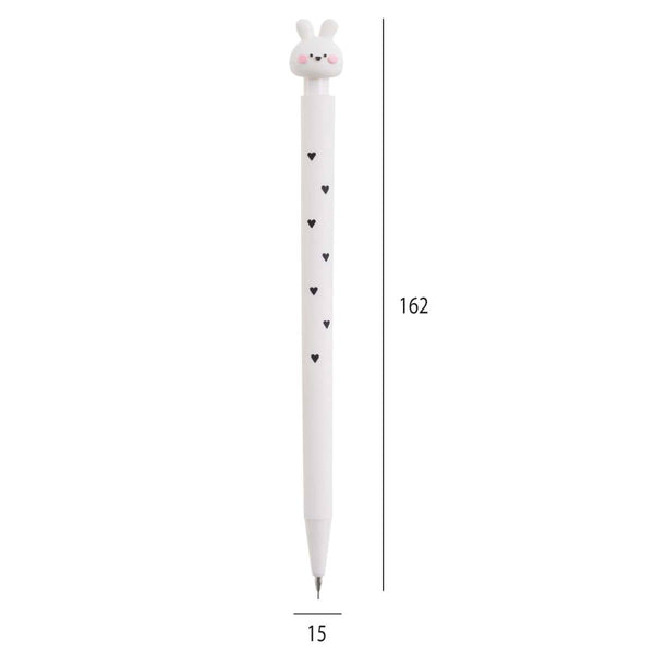 Druckbleistift-Set mit Ersatzminen – Weißes Häschen (0,5 mm, 2B)