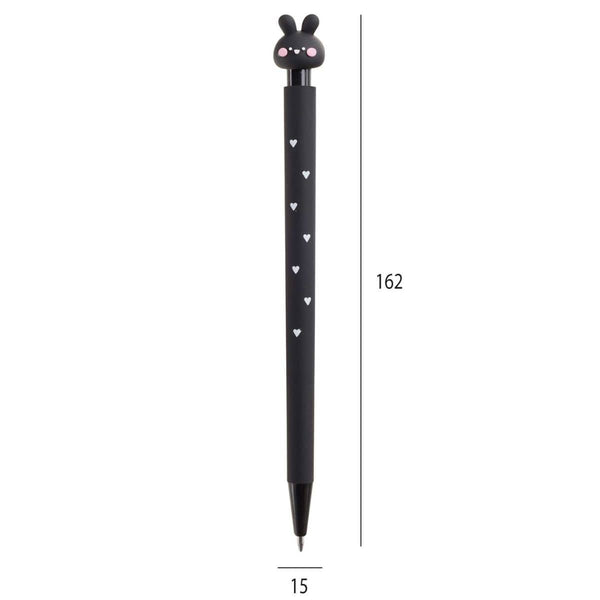 Druckbleistift-Set mit Ersatzminen – Schwarzes Häschen (0,5 mm, 2B)