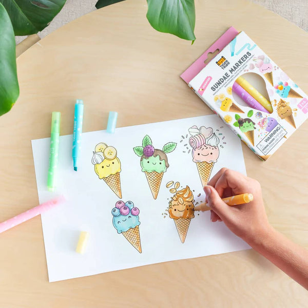 Duftmarker-Set - Süße Desserts (6 Stück, auswaschbar)