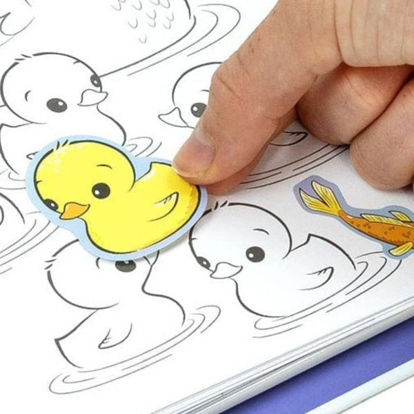 Malset für unterwegs - Süße Tierbabys (36 Seiten & Sticker)