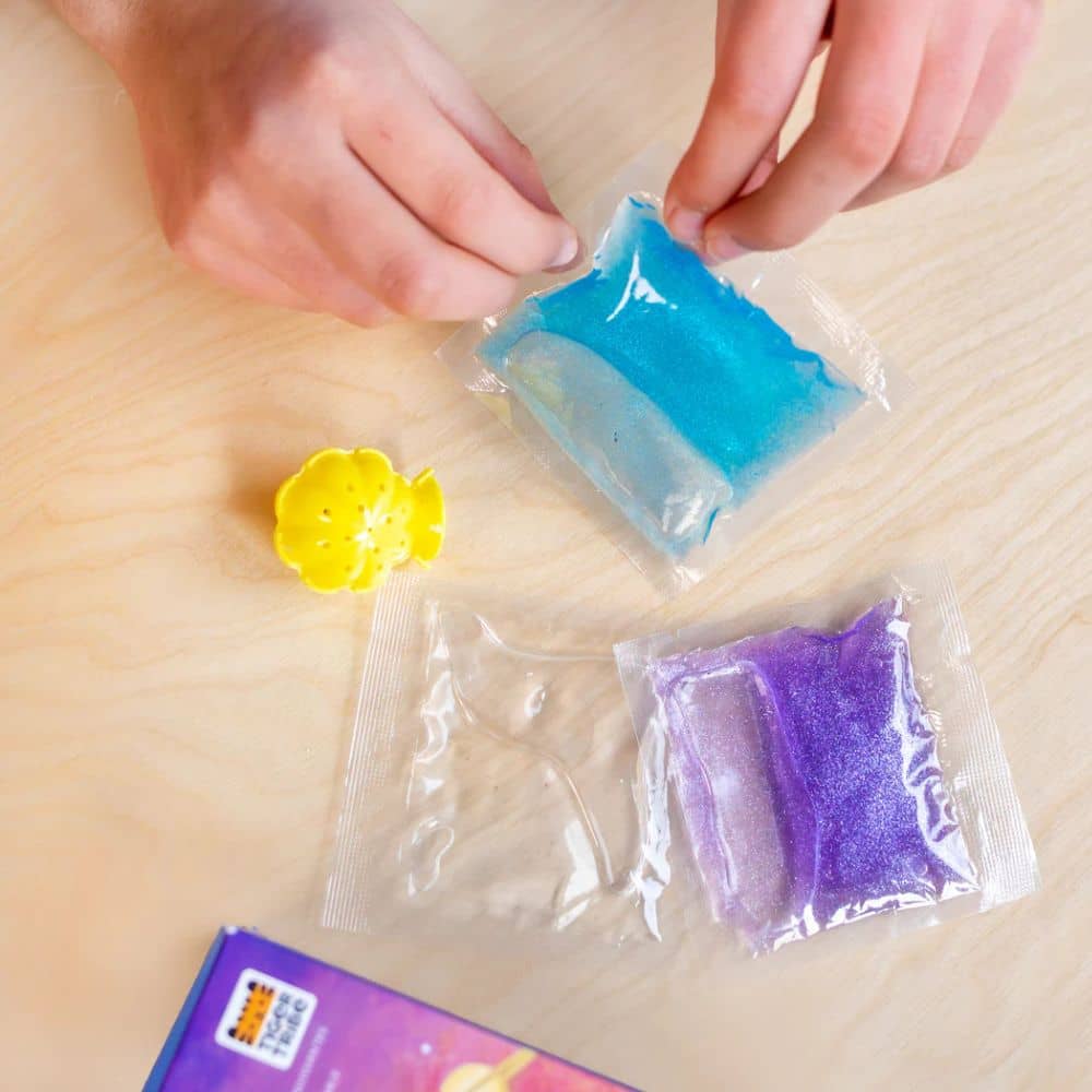 DIY-Set Galaktische Springbälle – Erschaffe 2 eigene Flummis