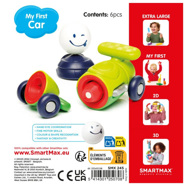 Magnetbausteine Smart Max – My First Car, 6-teilig