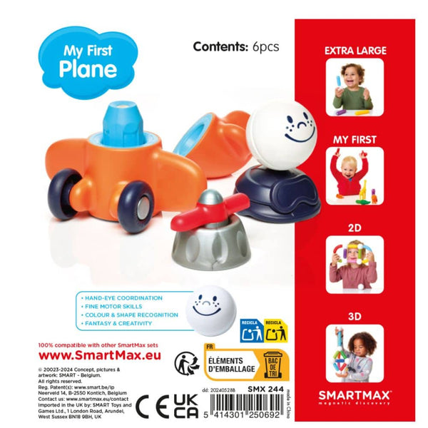 Magnetbausteine Smart Max – My First Plane, 6-teilig