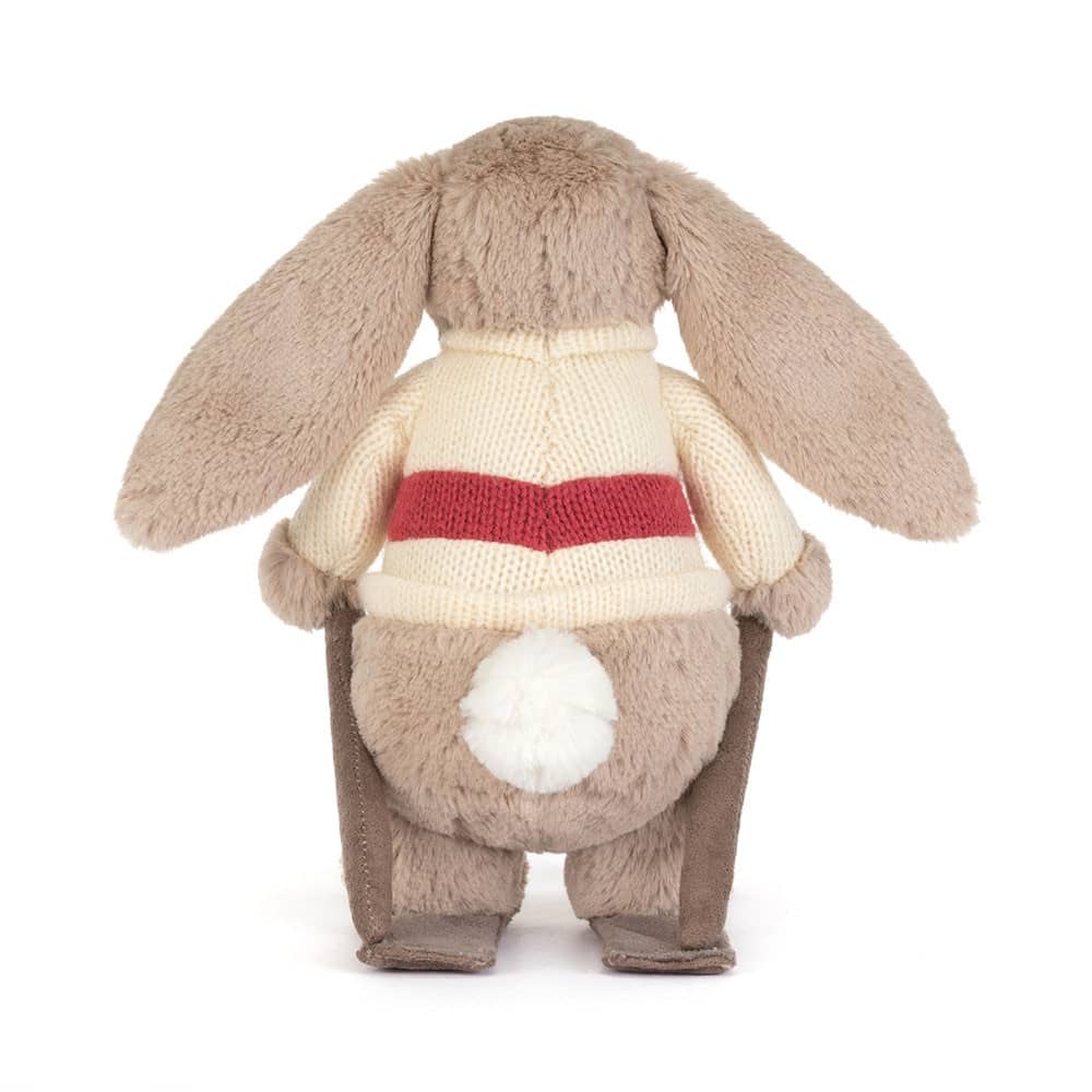 Kuscheltier Beiger Hase auf Skiern (20 cm)