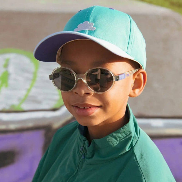 Flexible polarisierte Kindersonnenbrille Pop 7-12 J. - Tea Blackberry