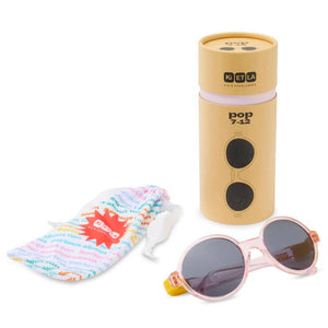 Flexible polarisierte Kindersonnenbrille Pop 7-12 J. - Nude Sun