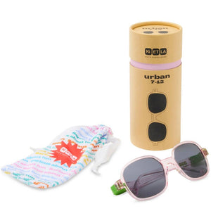 Flexible polarisierte Kindersonnenbrille Urban 7-12 J. - Verbena Green