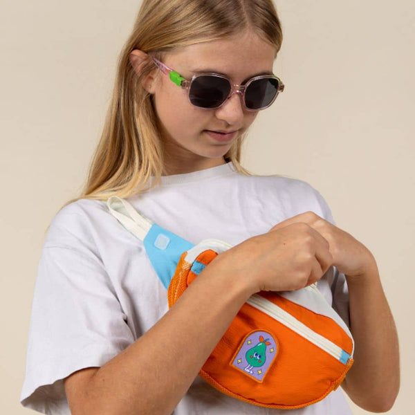 Flexible polarisierte Kindersonnenbrille Urban 7-12 J. - Verbena Green