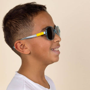 Flexible polarisierte Kindersonnenbrille Urban 7-12 J. - Storm Yellow