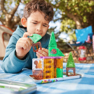 Magnetbausteine – microMAGS Treehouse Travel, 24 Teile