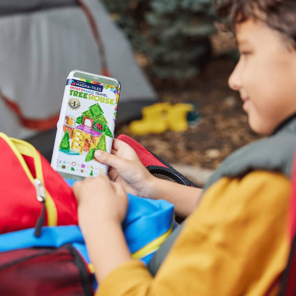 Magnetbausteine – microMAGS Treehouse Travel, 24 Teile