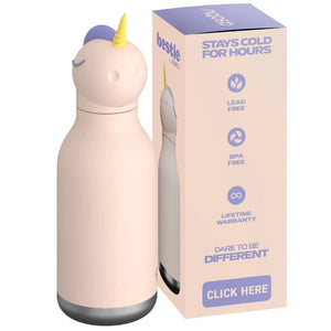 Thermo-Trinkflasche mit Strohhalm Bestie – Einhorn (460 ml)