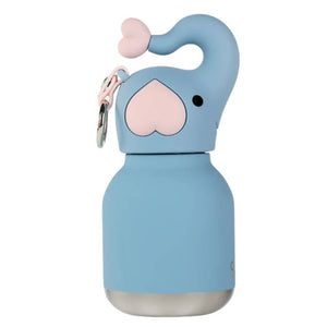 Thermo-Trinkflasche mit Strohhalm Mini Bestie – Elefant (200 ml)