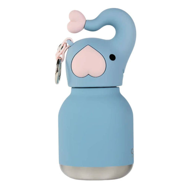 Thermo-Trinkflasche mit Strohhalm Mini Bestie – Elefant (200 ml)