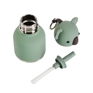 Thermo-Trinkflasche mit Strohhalm Mini Bestie – Koala (200 ml)