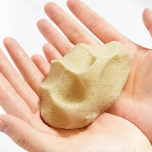 Kinetischer Sand Set aus Bienenwachs - 1 kg inkl. Förmchen & Spielwanne