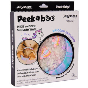 Peekaboo-Sensorikscheibe mit Figuren - Einhorn