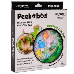 Peekaboo-Sensorikscheibe mit Figuren - Dinosaurier