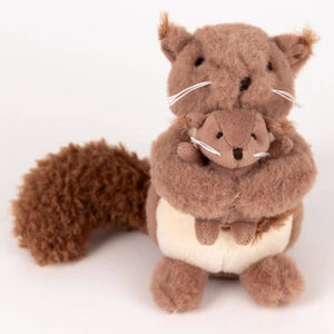 Kuscheltier Eichhörnchen mit Baby (15 cm)
