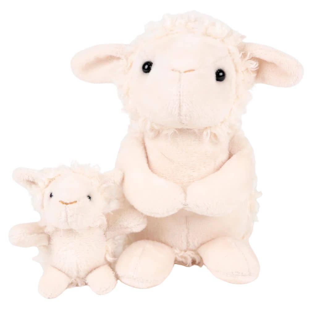 Kuscheltier Schaf mit Baby (16 cm)