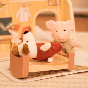 Mini-Kuscheltier Schweinchen Bart (8 cm)
