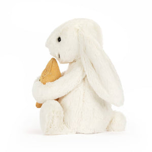 Bashful Hase – Cremeweiß mit Stern (31 cm)