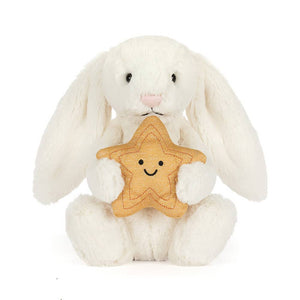 Bashful Hase – Cremeweiß mit Stern (31 cm)