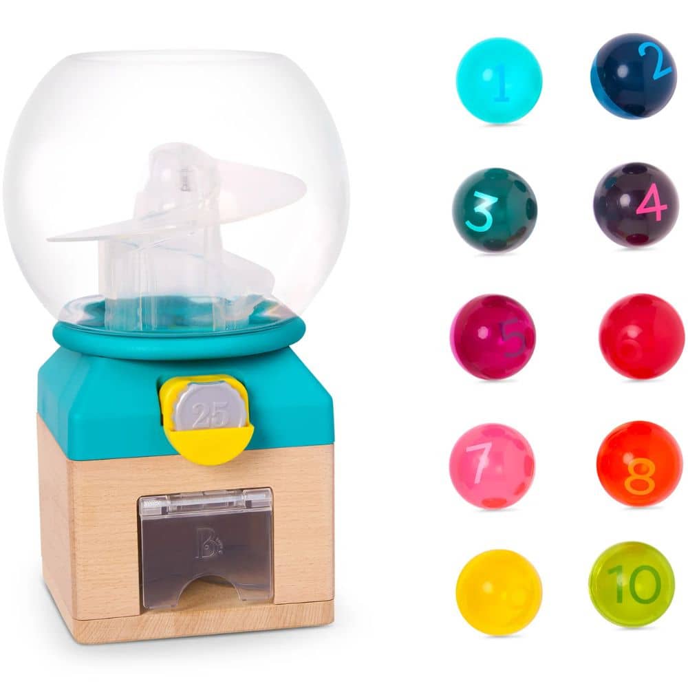 Lern-Zählmaschine mit bunten Kugeln - Rainbow Gumballs