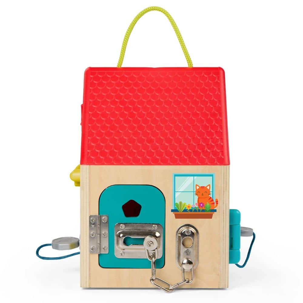 Holz-Spielhaus mit Schlössern - Unlock & Learn Box
