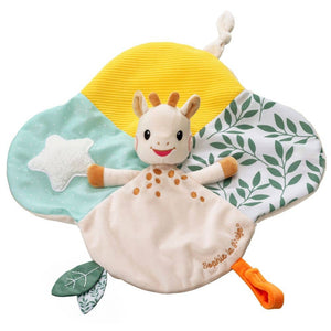 Geschenkset Sophie la girafe mit erstem sensorischen Kuscheltier (18 cm)