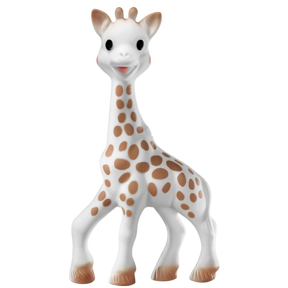 Geschenkset Sophie la girafe mit erstem sensorischen Kuscheltier (18 cm)
