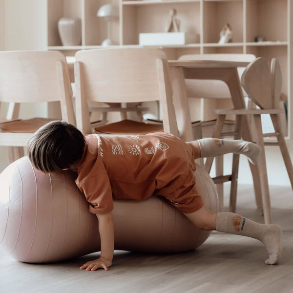 Erdnuss-Gymnastikball für Kinder - Pink