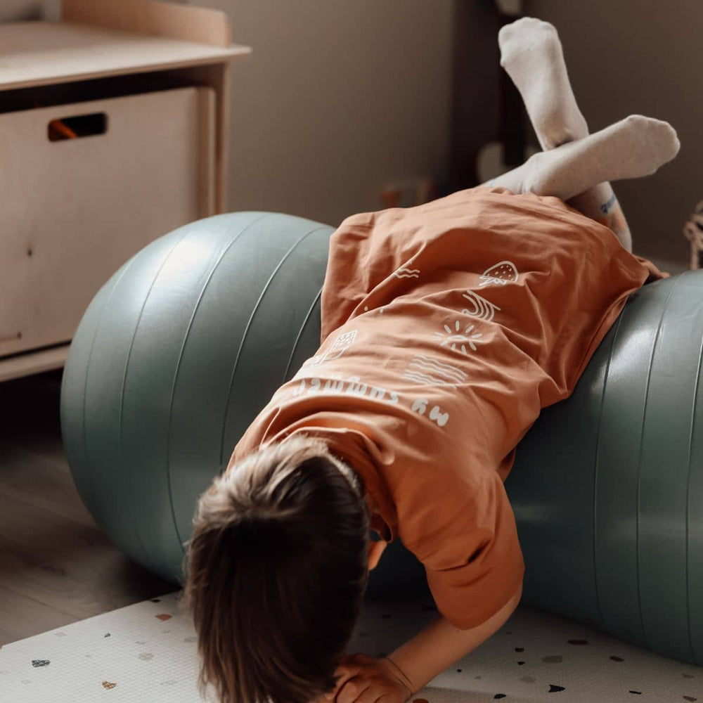 Erdnuss-Gymnastikball für Kinder - Graphit