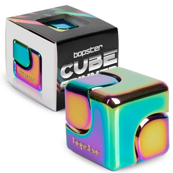Geschicklichkeitsspielzeug – Fidget Cube Spinner - mehrfarbig/metallic