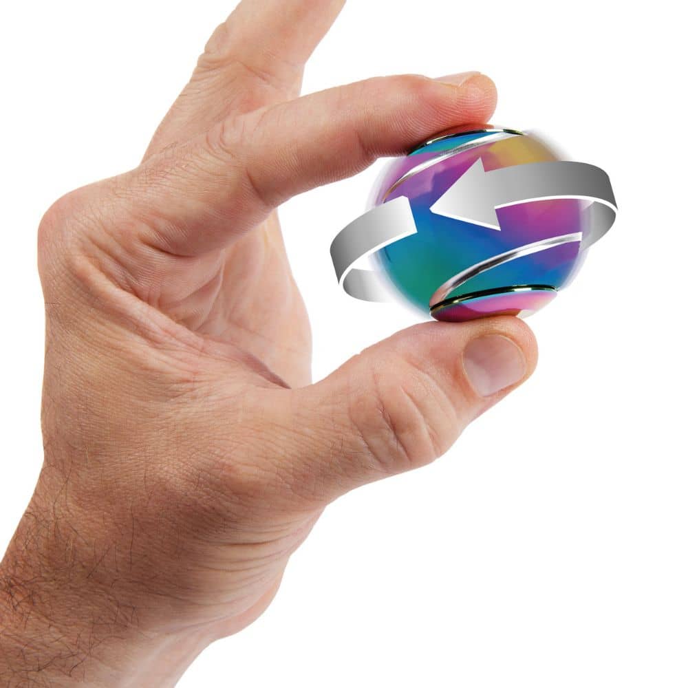 Geschicklichkeitsspielzeug – Spin Ball Spinner -  mehrfarbig/metallic
