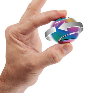 Geschicklichkeitsspielzeug – Spin Ball Spinner -  mehrfarbig/metallic