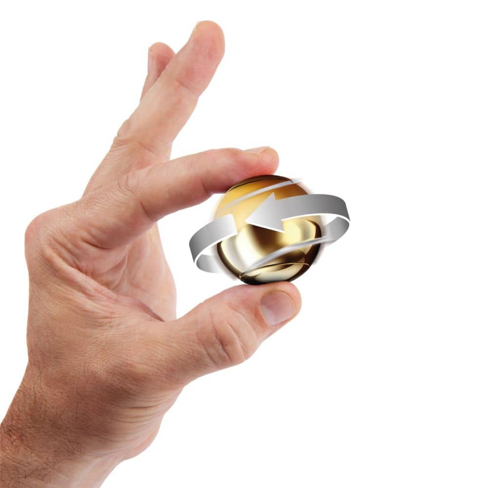 Geschicklichkeitsspielzeug – Spin Ball Spinner - golden