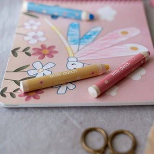 Kreatives Malbuch mit Buntstiften - Rosa & Friends