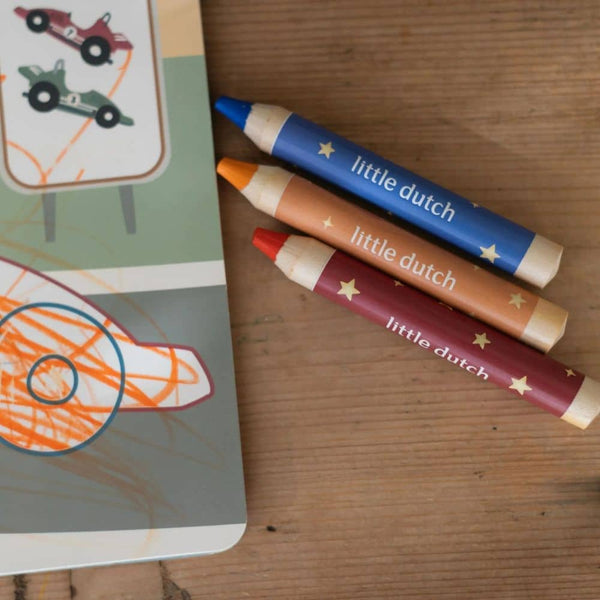 Kreatives Malbuch mit Buntstiften – Jim & Friends