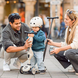 Laufrad und Roller mit Schiebegriff Highwaykick 1 Push and Go 2-in-1 für 1–5 Jahre – Miffy Ash