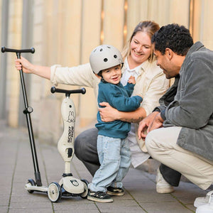 Laufrad und Roller mit Schiebegriff Highwaykick 1 Push and Go 2-in-1 für 1–5 Jahre – Miffy Ash