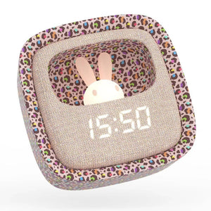 Wecker mit Lampe und Schlummerfunktion Billy - Regenbogen-Leopard